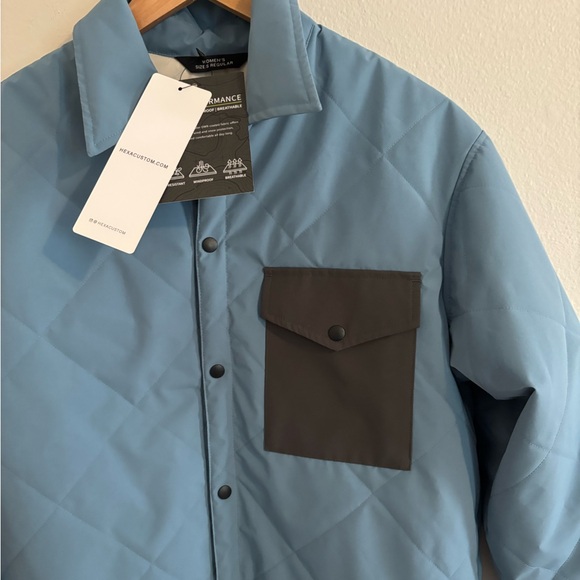 Women's Quilted Jacket with Black Pocket - Picture 3 of 4